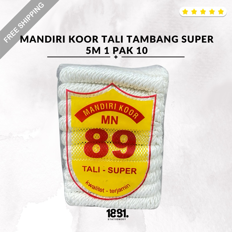 

TALI MARLON PANJANG 5M TALI TAMBANG PRAMUKA (pcs)