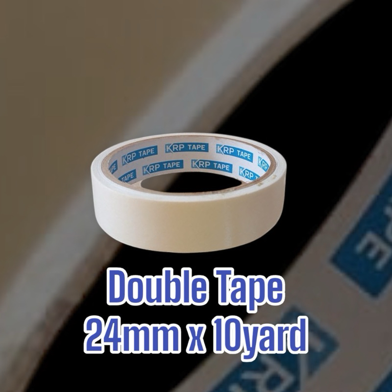 

Double Tape 24mm x 10 yard | Double Tape 1inch | Lakban bolak balik