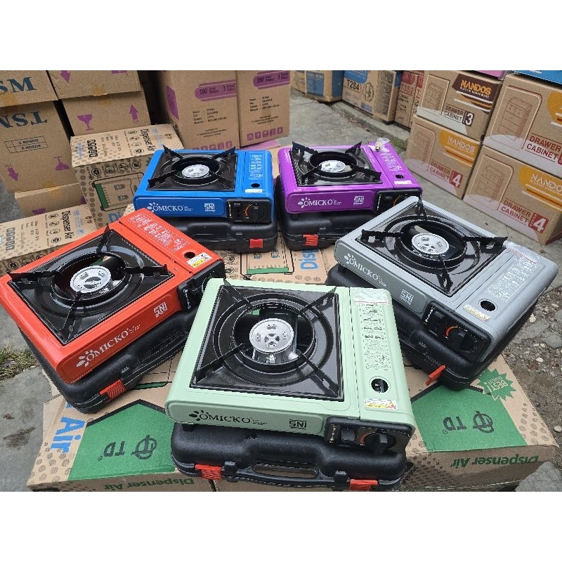 Kompor portable omicko / kompor 1 tungku omicko / kompor camping / kompor grill / portable