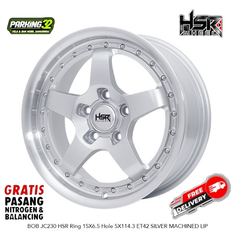 VELG RACING HSR TYPE BOB JC230 HSR R15 INNOVA,MAZDA,CX3,5,7,8,9 BOB JC230 HSR R15X65 H5X114,3 ET42 S