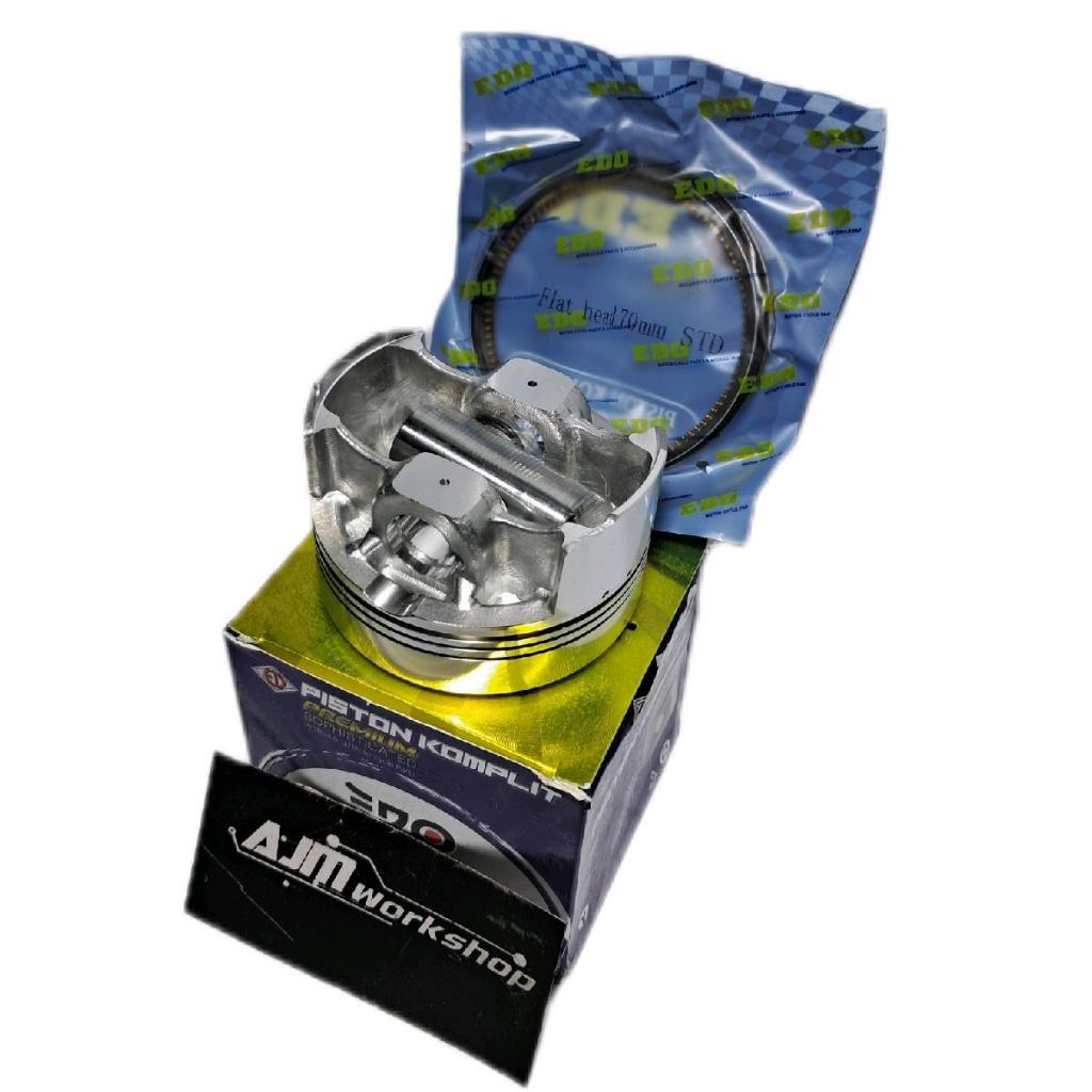 PISTON KIT MENTAH TIGER PIN 15 DIAMETER 70MM  Engine Mesin Kendaraan