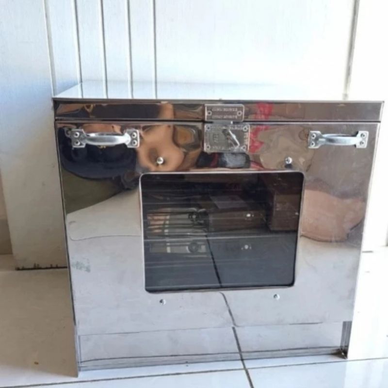 Oven kompor tangkring 40x40 Stainless steel 3 susun rak Oven kue