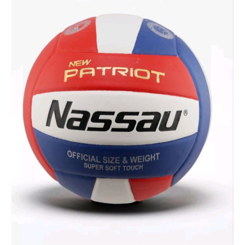 Nassau new patriot bola volly original fresh import standart turnamen outdoor & indoor free pompa ba