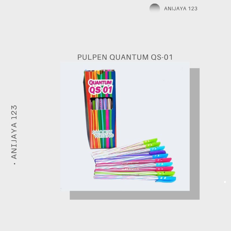 

(1 pack ) Pulpen Bolpen Bolpoint Quantum QS-01 murah