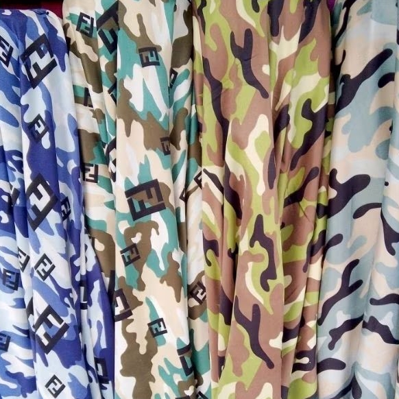 kain silk motif  Army brand - kain maxmara luxury - kain satin silk motif - kain silk premium - ta