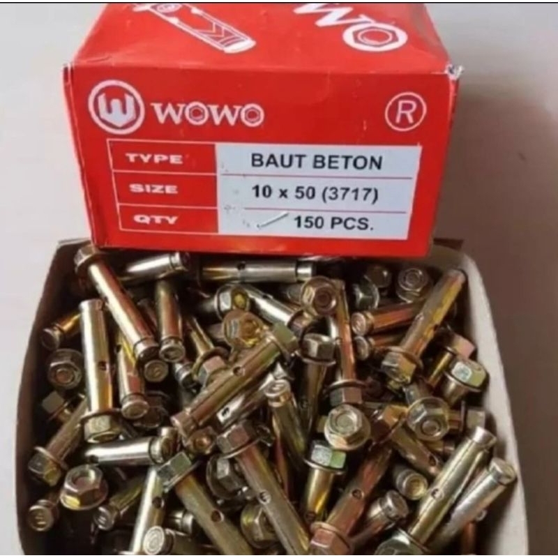 dynabolt 10x50 wowo,baut beton 10x50 wowo,dinabol 10x50