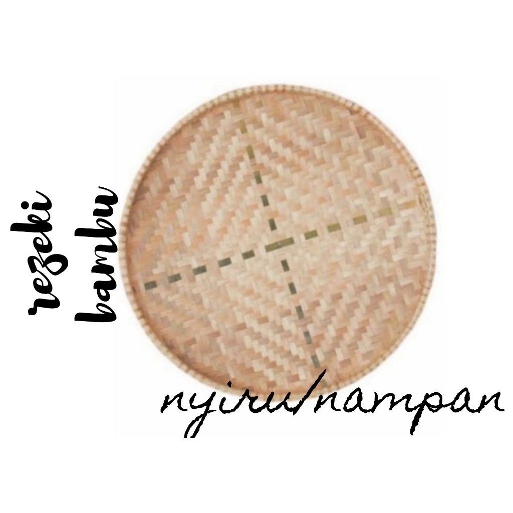 tapah bambu 45 cm,cecempeh,tampah,kerajinan bambu