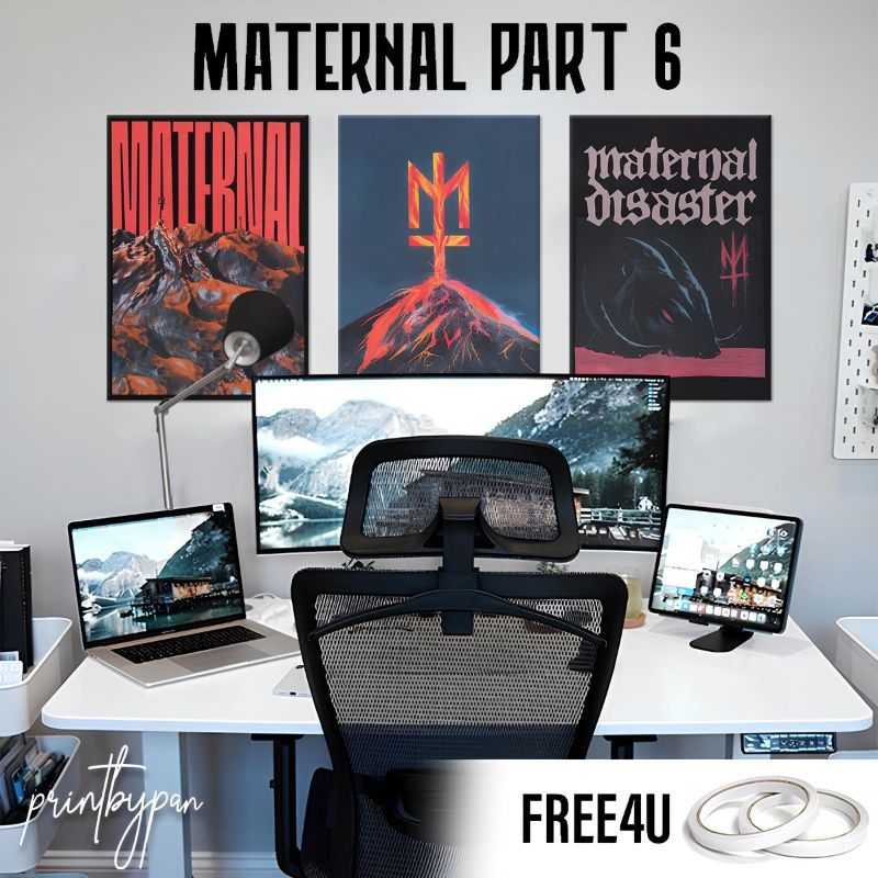(Part 6) Poster Brand MATERNAL DISASTER - Wallpaper Poster Dinding Aesthetic - Dekorasi Kamar Tidur