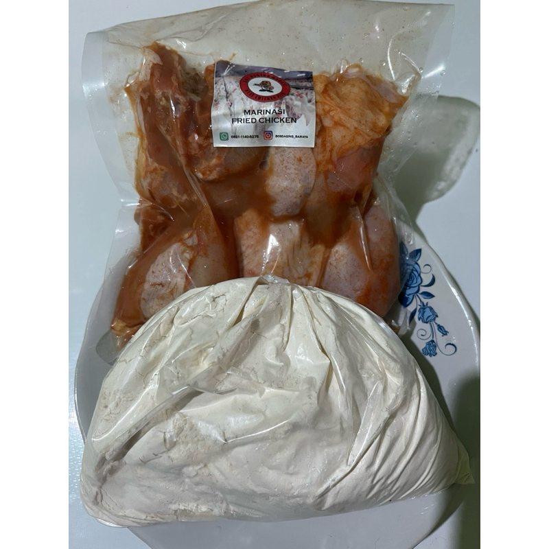 

Marinasi Fried Chicken (5Potong/500-600g) + Adonan Rahasia