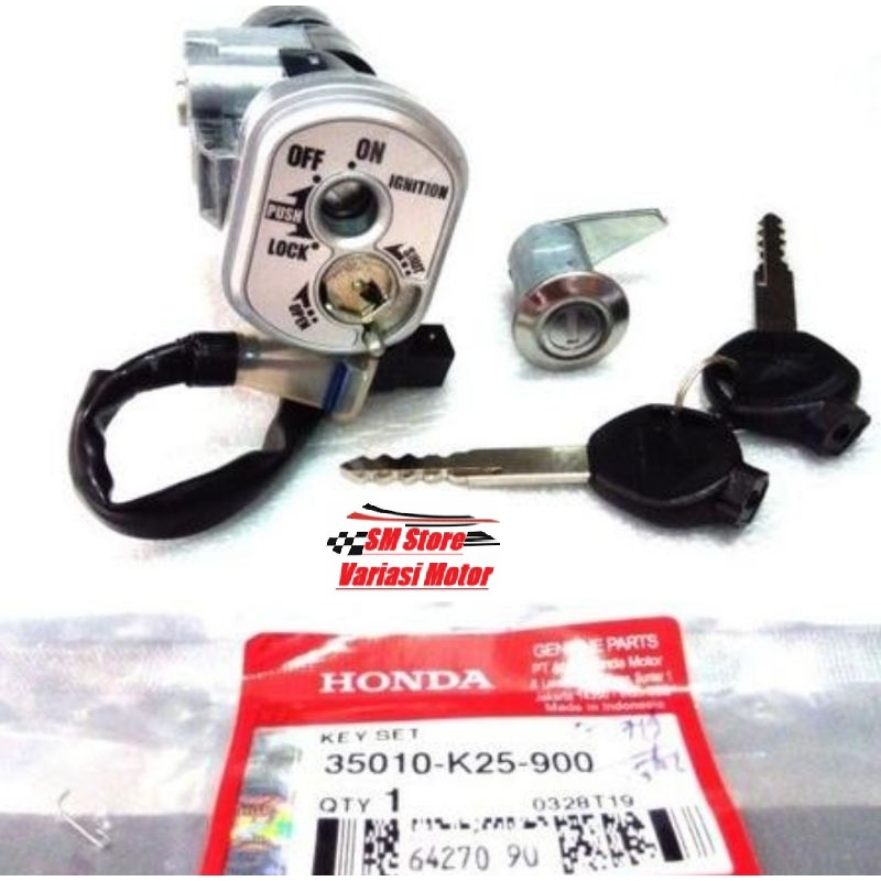 kunci kontak set + kunci jok Beat fi, beat new 2013-2014 K25 beat fi stater kasar