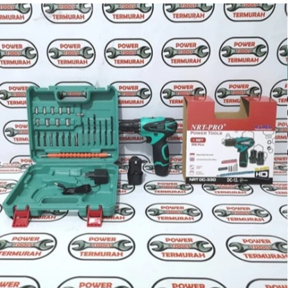 

MESIN BOR CHARGE CORDLESS BOR BATERAI MURAH NRT PRO DC-330 MAKASSAR