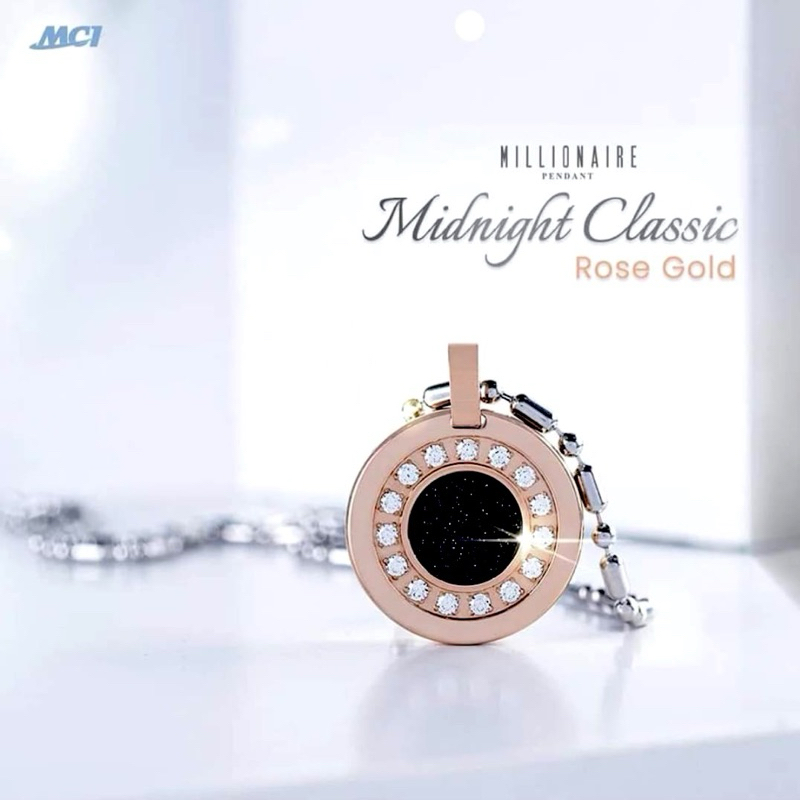 Pendant series / Kalung kesehatan MCI -  Midnight Classic Rosegold