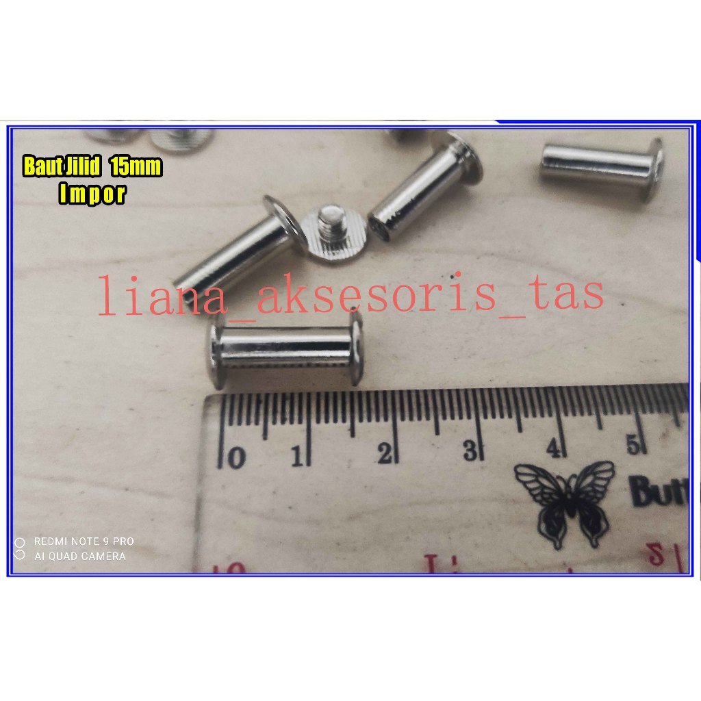 

Baut Jilid Buku 15mm - Baut Jilid Agenda 15mm Mur Minus - POPULER