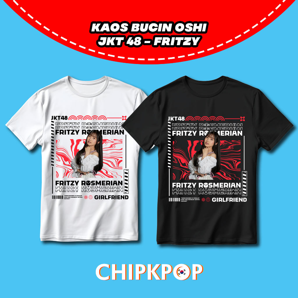 KAOS OSHI FRITZY JKT 48 FANMADE BISA COD I KAOS JKT 48 OSHI FRITZY I FRITZY JKT 48 KAOS HITAM DAN PU