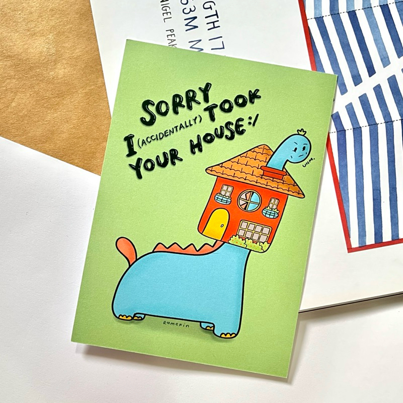 

House Art Print A6 | Ramekin Studio