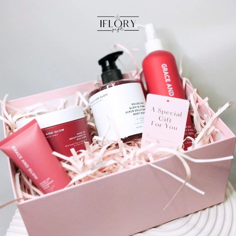 

Selfcare Box - Kado/Hampers/Gift Box Premium Untuk Perawatan [1 set Grace n Glow]