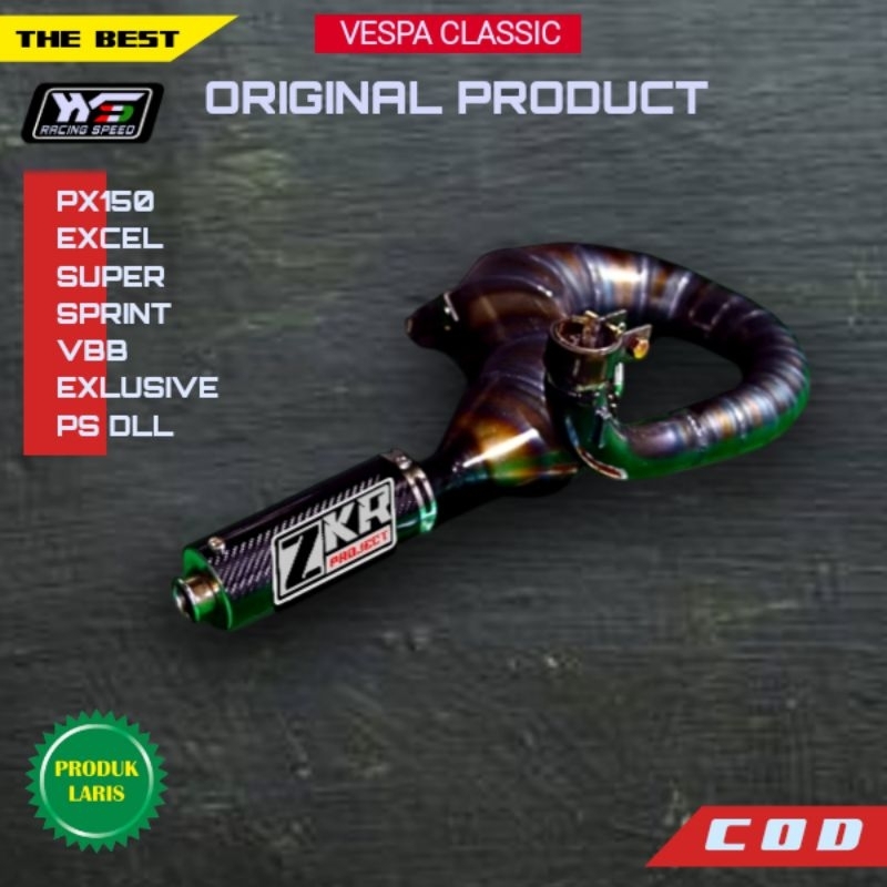 Knalpot vespa spartan 200cc, excel 200, px 200cc