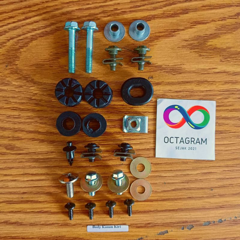 baut body kondangan Kirana terlengkap/ baut body kanan kiri Honda Kirana