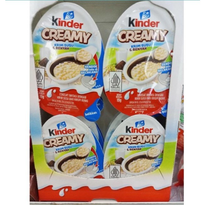 

Expired JULI 2025 1 BOX isi 12 Pcs Kinder Joy Creamy Milk Chocolate Hazelnut Rice Crispy 19 gram