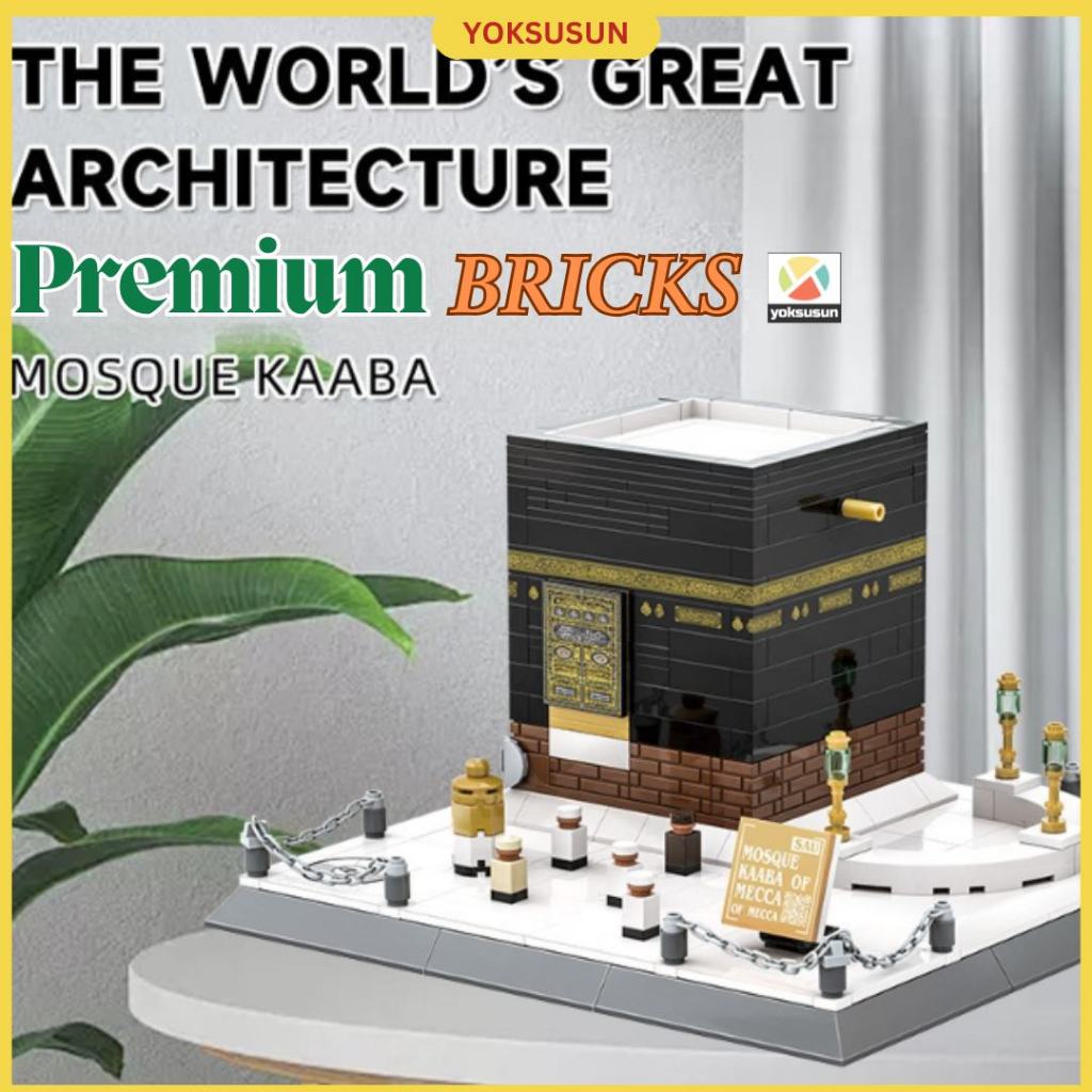 Brick Block Premium Miniatur Ka'bah & Masjid Nabawi Limited Edition Mainan Arsitektur