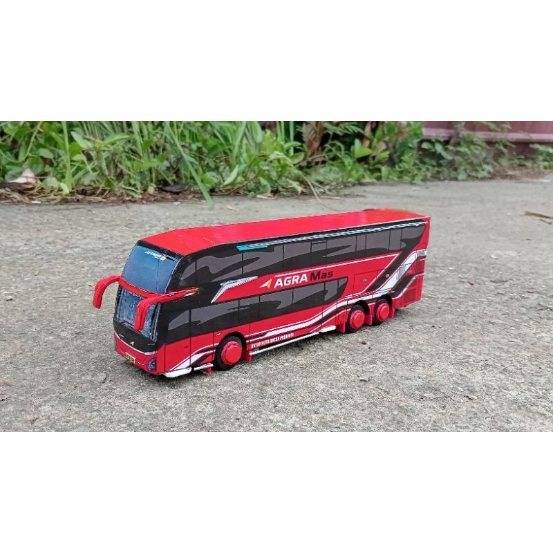 PAPERCRAFT BUS AGRAMAS DOUBLE DECKER