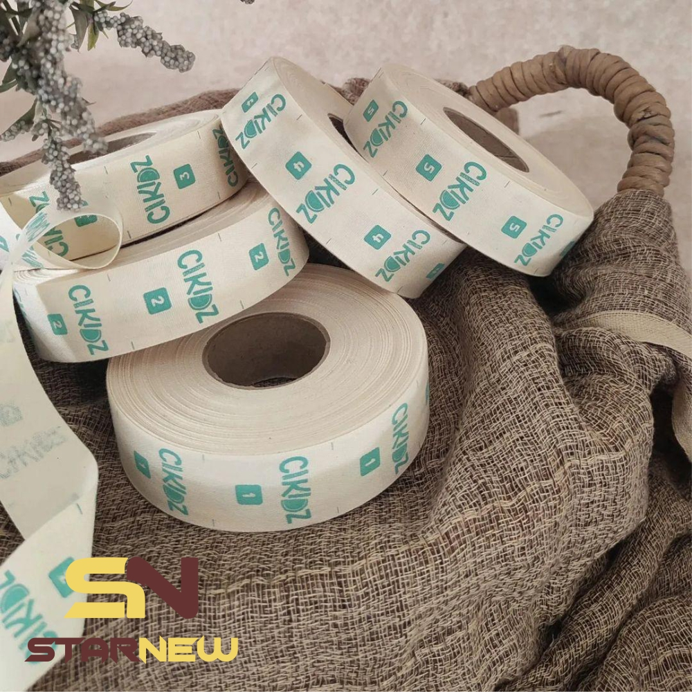 

Label Baju Hijab / Label Woven Damask Subtitute Bahan Katun 1,5 cm