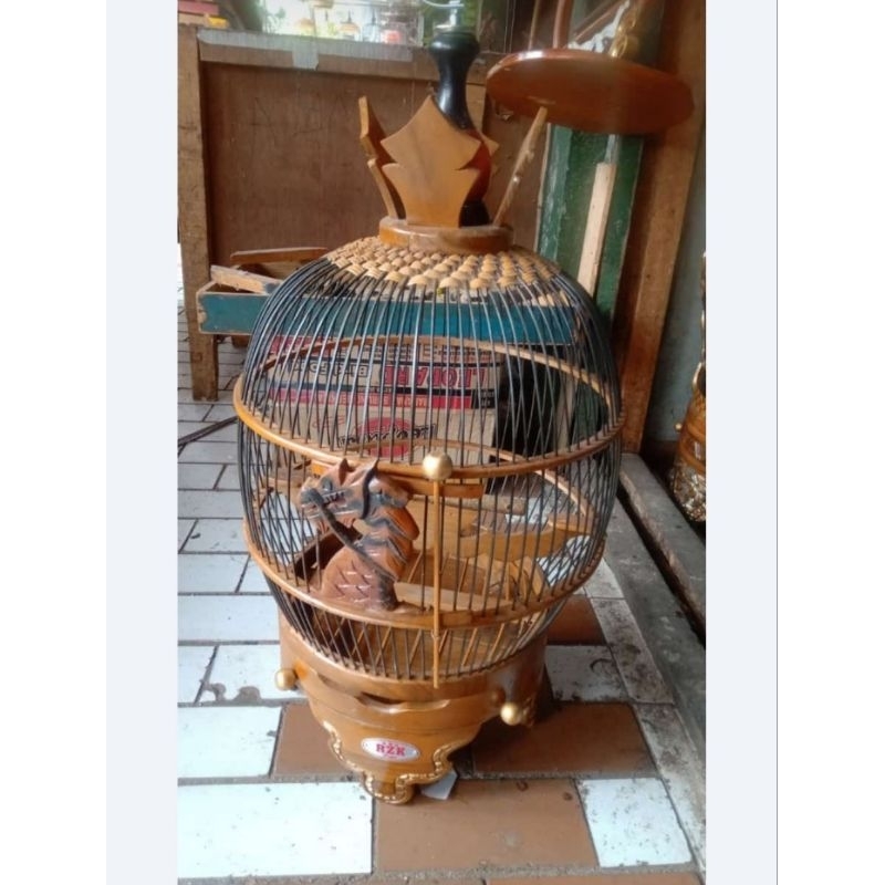 sangkar/kandang burung perkutut kayu jati terlaris