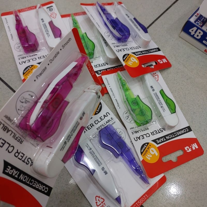 

Refillable Correction Tape 6Mx5mm Merk M&G Pita Koreksi Tipex Kertas