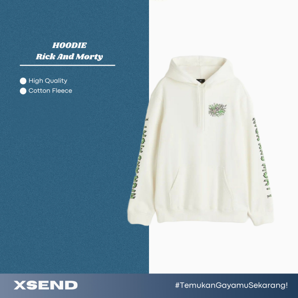 Hoodie HM Rick And Morty White