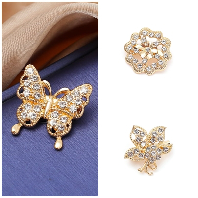 Bros dagu kecil /bros bunga /bros kancing/bros kecil new emas