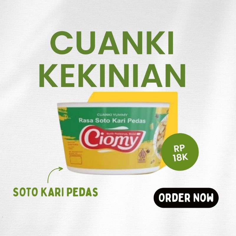 

Cuanki Instan Kuah Kari Pedas Ciomy