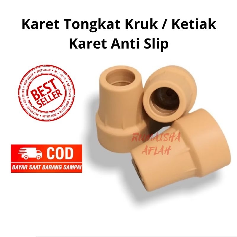 Karet Bawah Tongkat Ketiak Karet Bawah Kruk