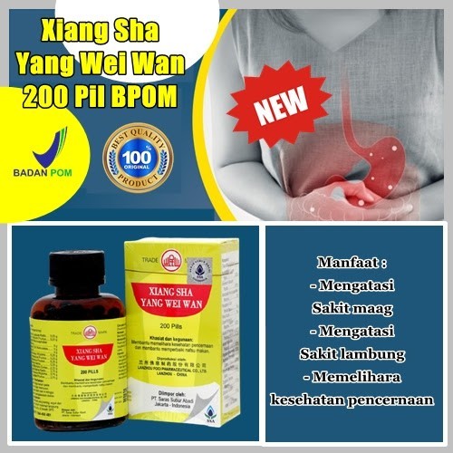 HERBAL MAGG ASAM Lambung KRONIS Obat Tradisional Cina Xiang Sha Yang Wei Wan Original BPOM Obat Saki