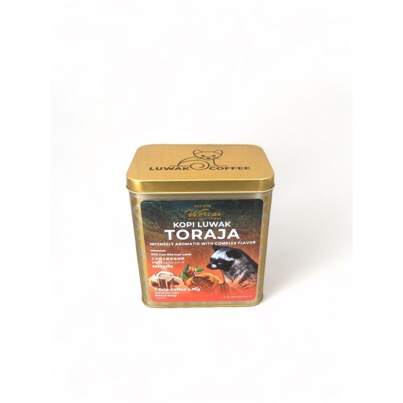 

Kopi Luwak liar Toraja 70gr drip Tin Can