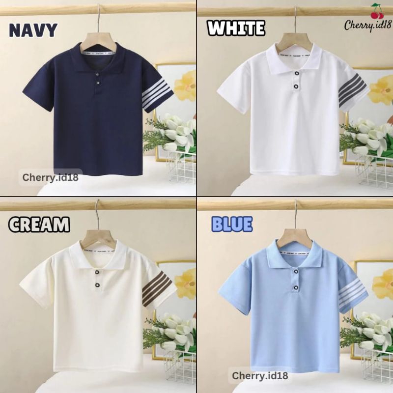 Kaos Polo Anak Laki-laki Import Usia 6bln - 4Tahun