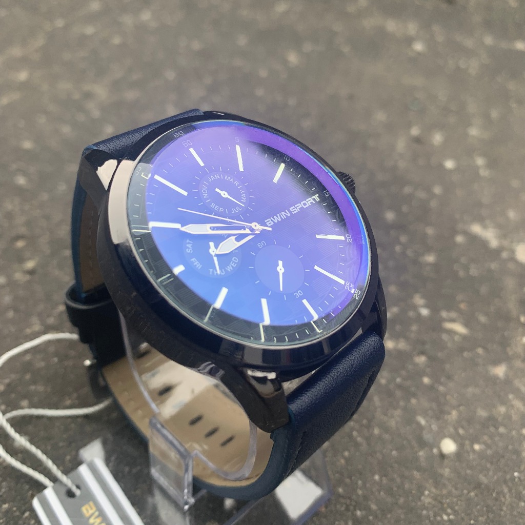 Jam Tangan Bwin Sport Tali Kulit