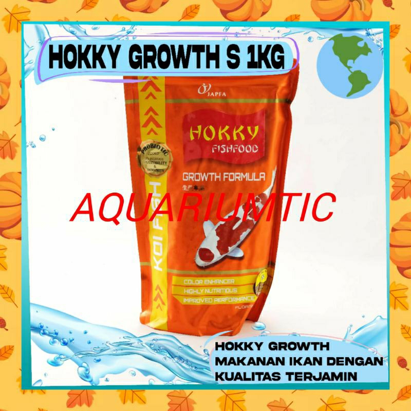 PELET IKAN KOI HOKKY GROWTH 1KG PELET IKAN KOI