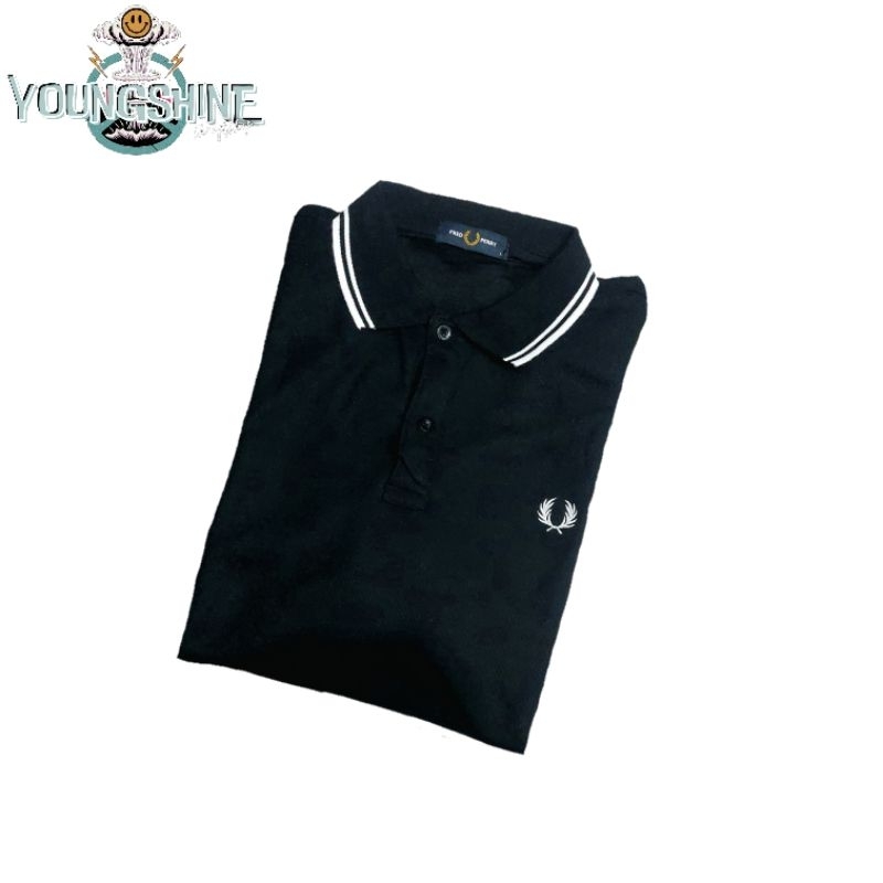 Polo shirt Fred Perry black twin tipped