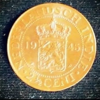 CB5.  COIN BENGGOL 2,5 CENT KOIN KEROKAN KONDISI DIBERSIHKAN CAKEP