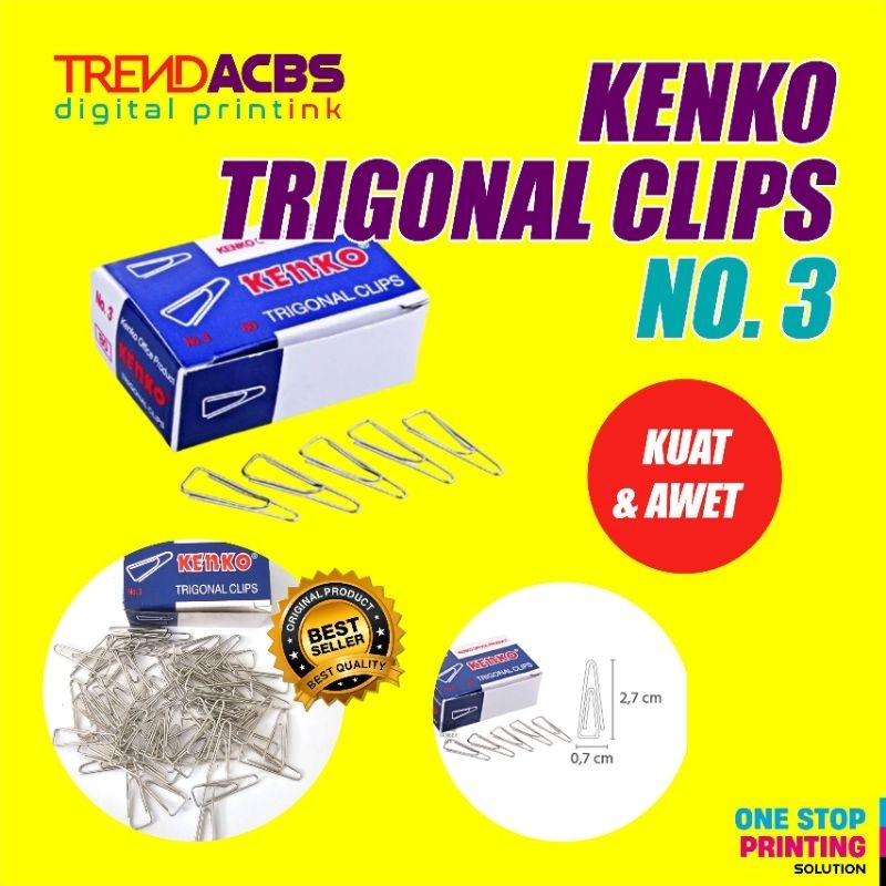 

Trigonal clips penjepit documen kenko no 3