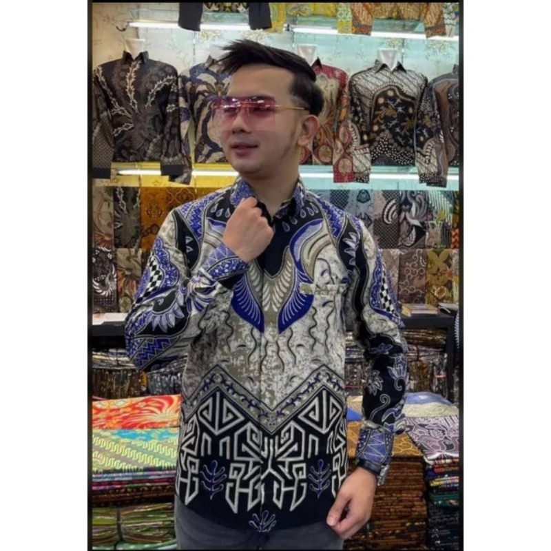 KEMEJA BATIK PRIA - BAJU BATIK PRIA - BATIK PRIA LENGAN PANJANG TERMURAH BATIK ASLI PEKALONGAN
