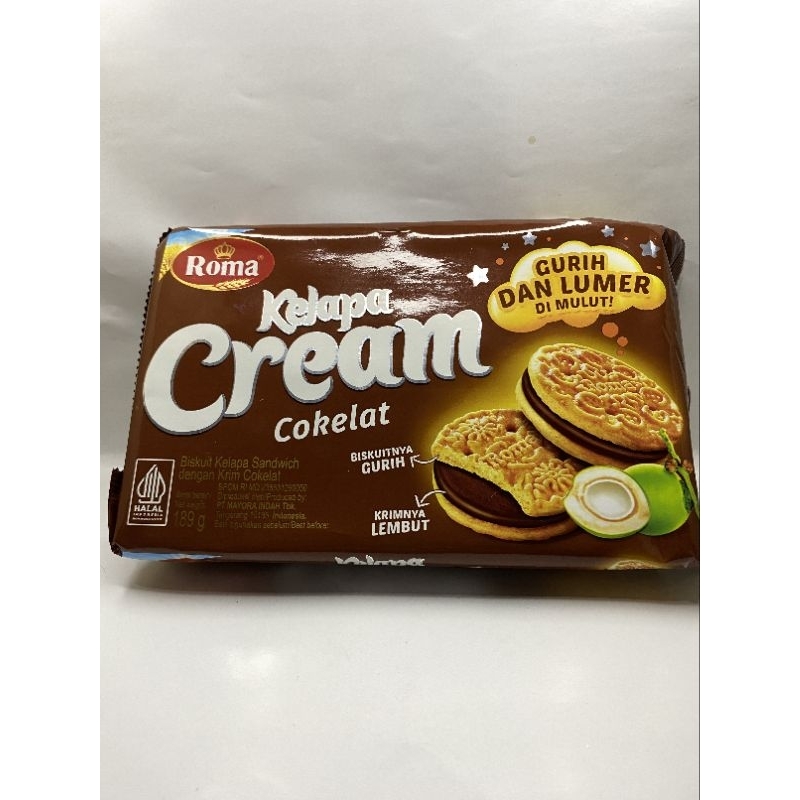 

Biskuit Roma Kelapa Cream Coklat 189gr