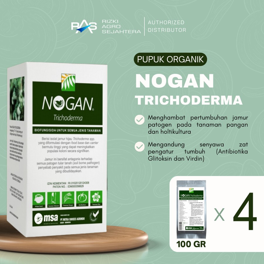 PUPUK ORGANIK NOGAN TRICODERMA 1 BOX ISI 4 SACHET