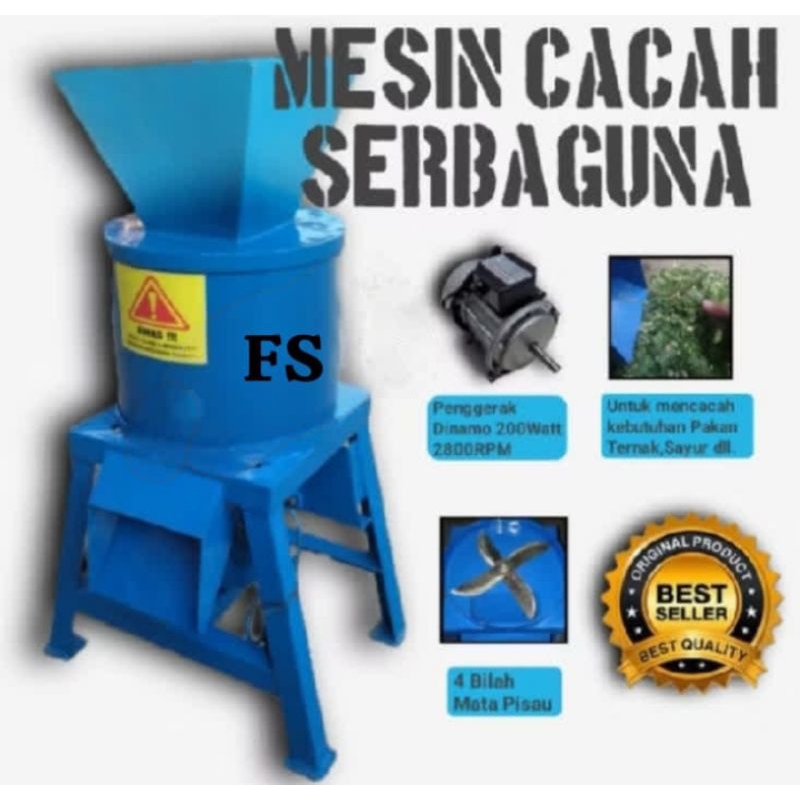 mesin cacah rumput  mesin original (mini coper) mesin cacah rumput/eceng gondok/kol sayuran dll.