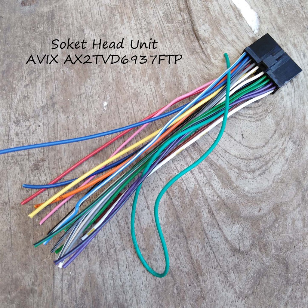 Soket Head Unit AVIX AX2TVD6937FTP Double DIN LCD