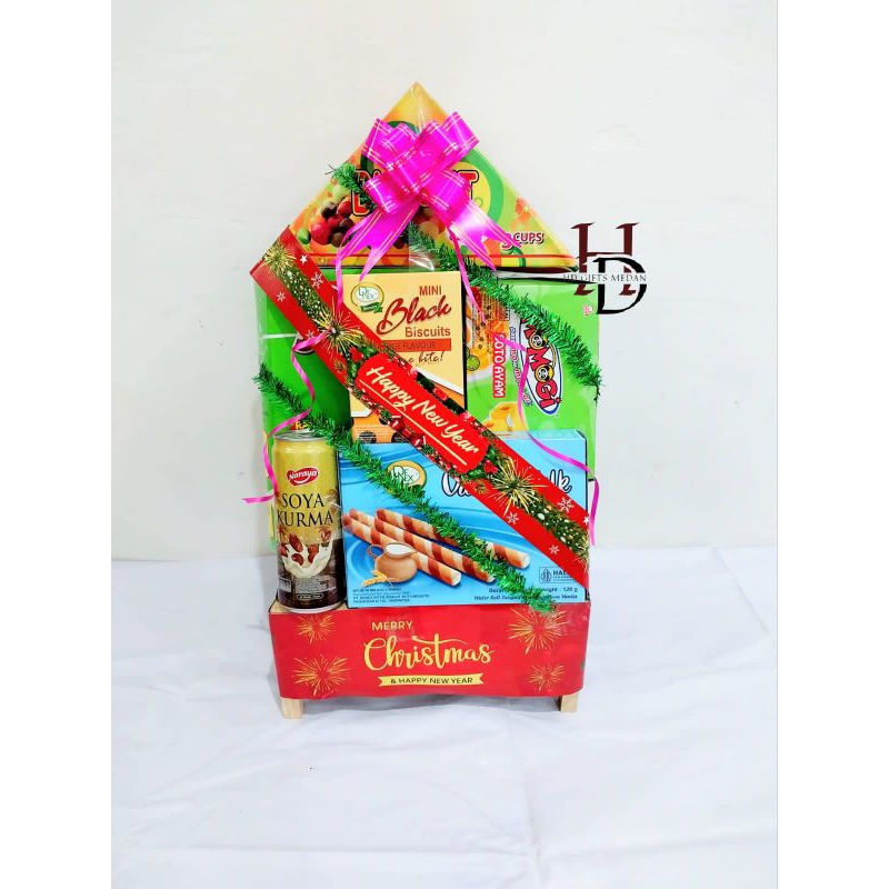 

Parcel Natal & Tahun Baru Snacks minuman sirup gift set terlariss sekota medan HD37
