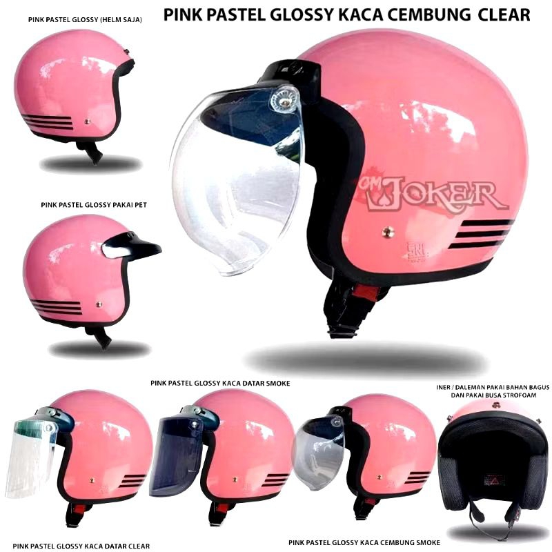 Helm BOGO retro Helmet Dewasa Pria wanita SNI Original