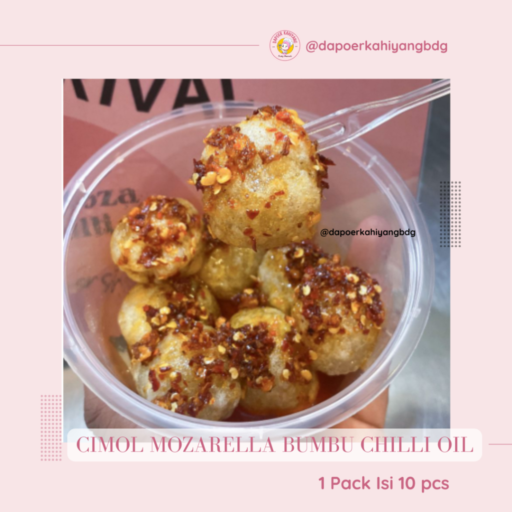 

Cimol Mozarella Bumbu Chilli Oil by Dapoer Kahiyang