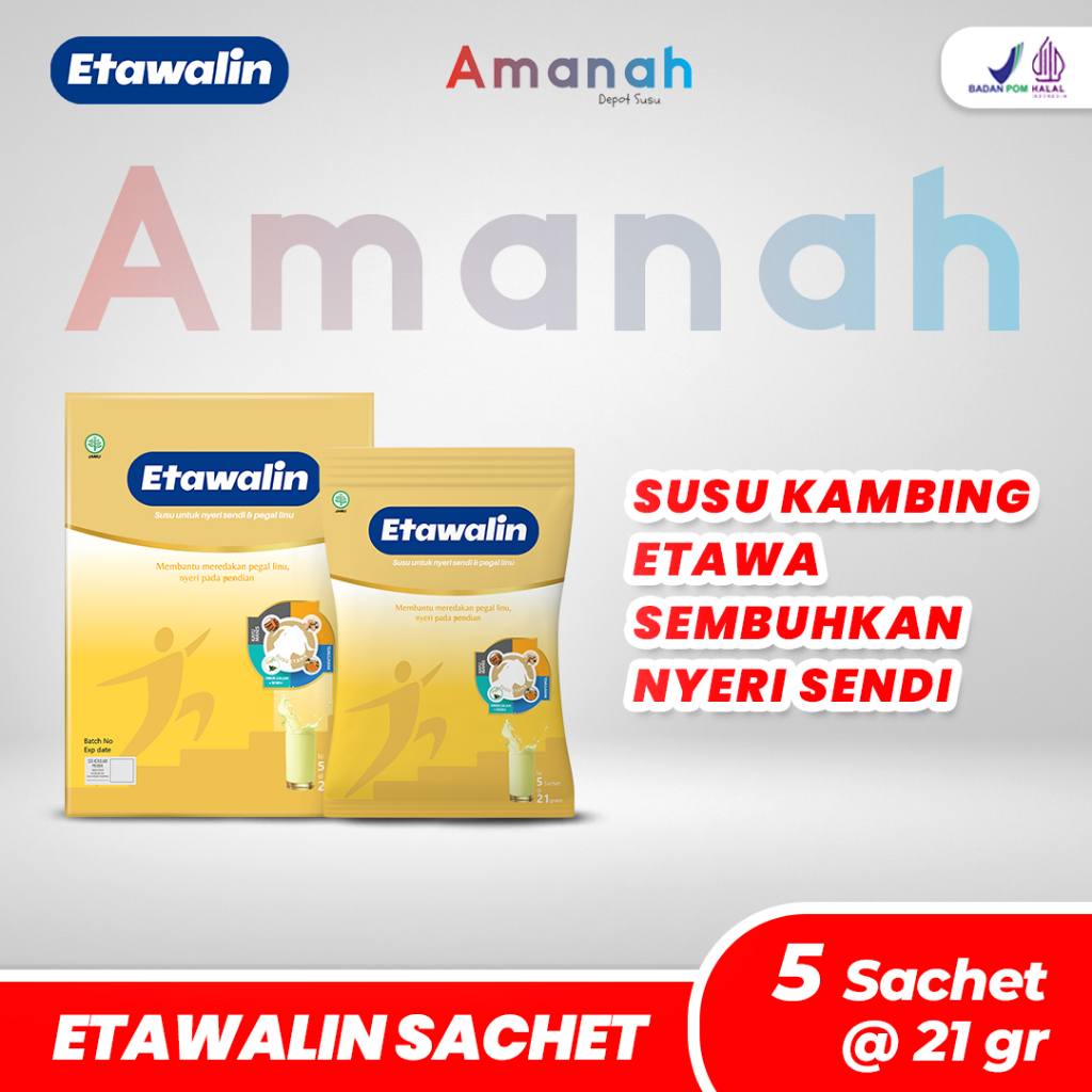 

Etawalin Sachet Isi 5 Pcs Susu Kambing Solusi Permasalahan Sendi dan Tulang Original Asli