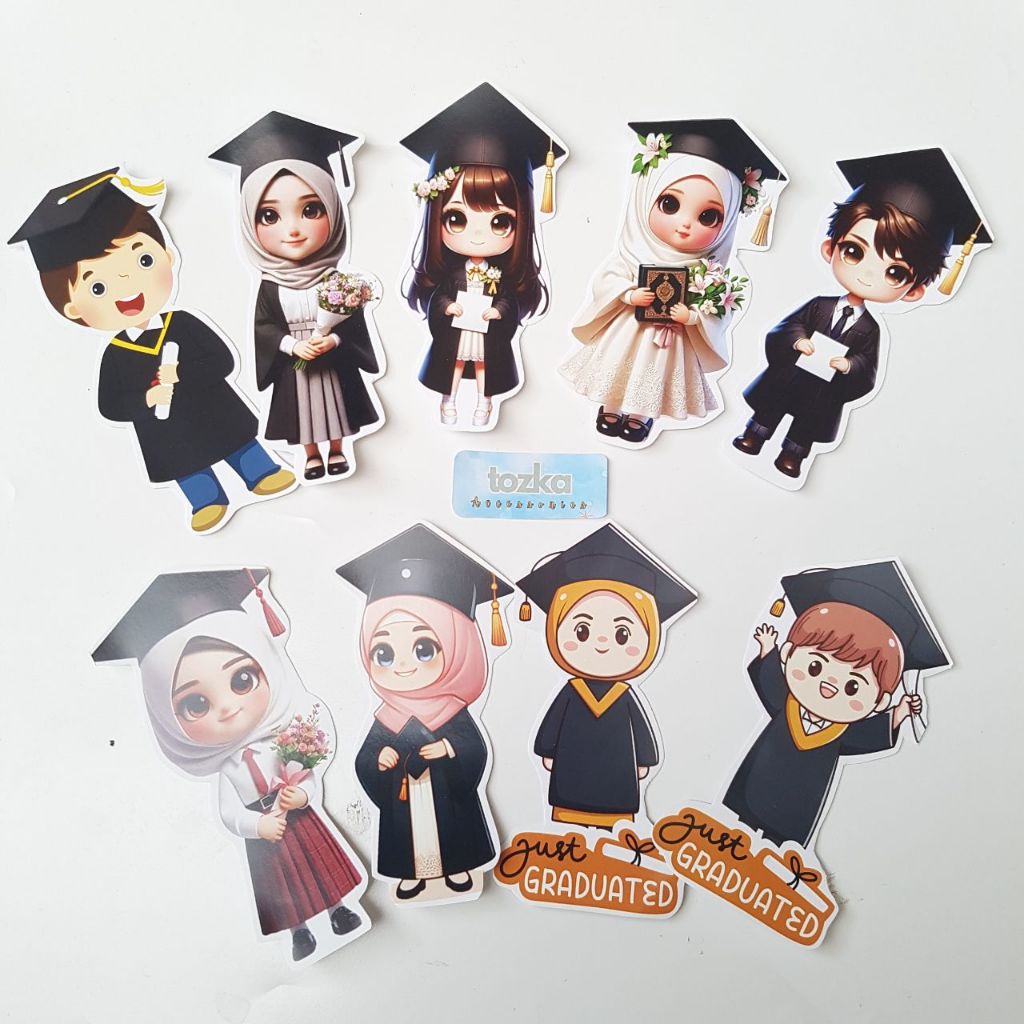 

Tozka Graduation topper anak I Topper wisuda & kelulusan I Hiasan buket dan kue